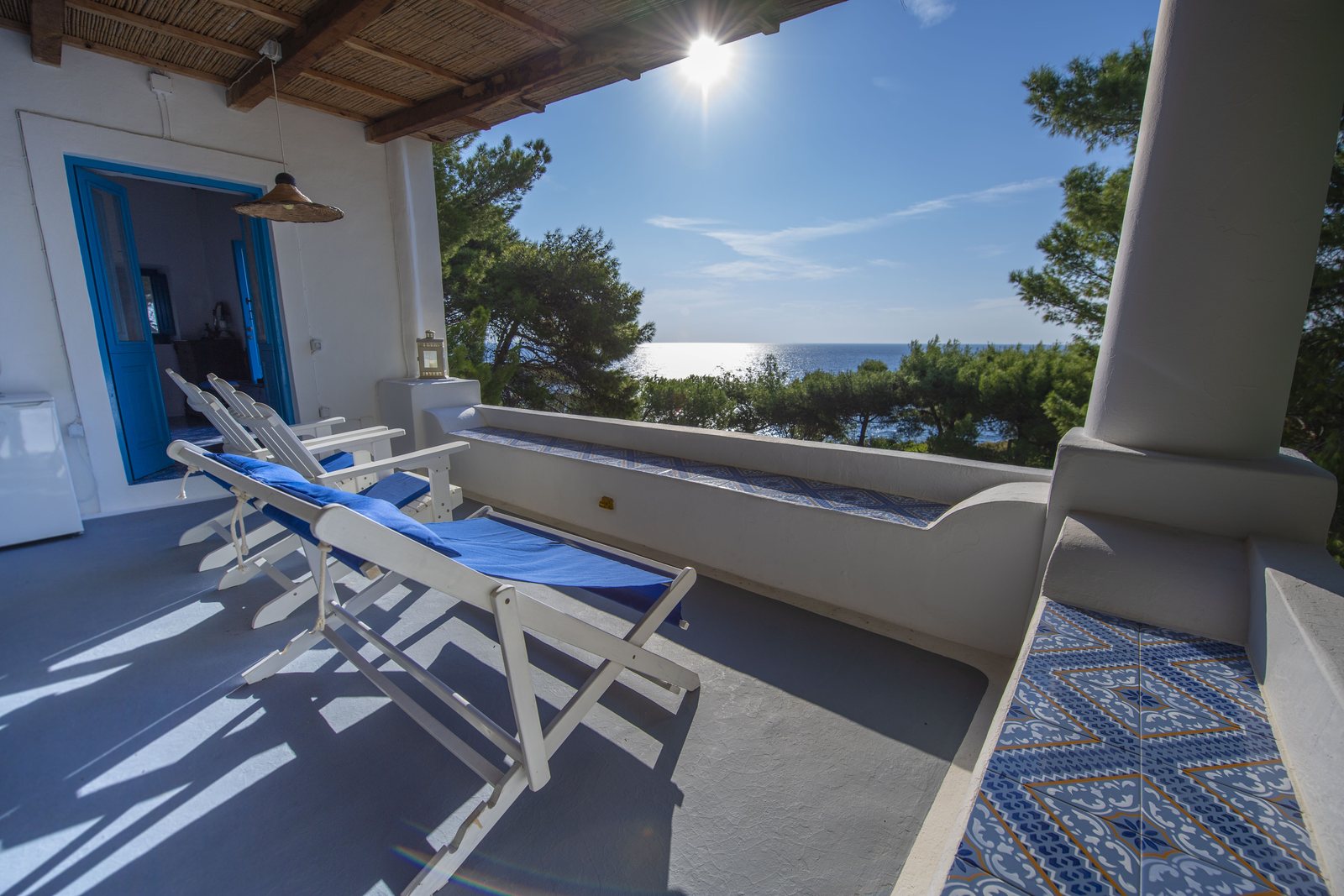 Terrazza sul mare a Panarea